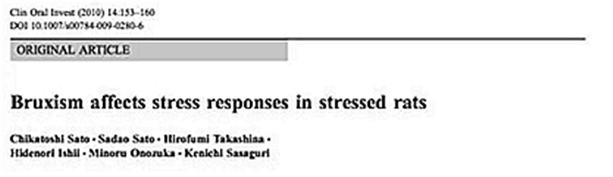 正畸文獻(xiàn)閱讀--磨牙癥影響大鼠的應(yīng)激反應(yīng)