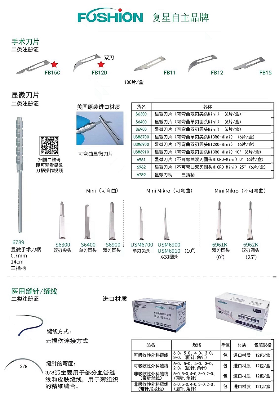 復星醫療手術刀片